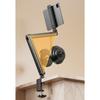Foldable Tablet Stand Bedside Desktop Overhead Lazy Holder Portable Storage Dual Clamp Live Streaming Phone Stand