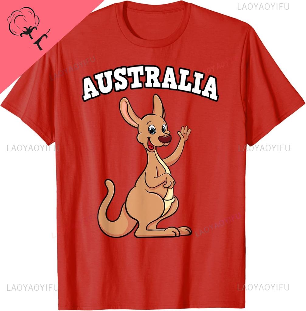 Australia Kangaroo Tie Me Kangaroo Down Sport Souvenir Gear Tshirt Kawayi Couple Y2k Vintage T Shirt Camisas Streetwear