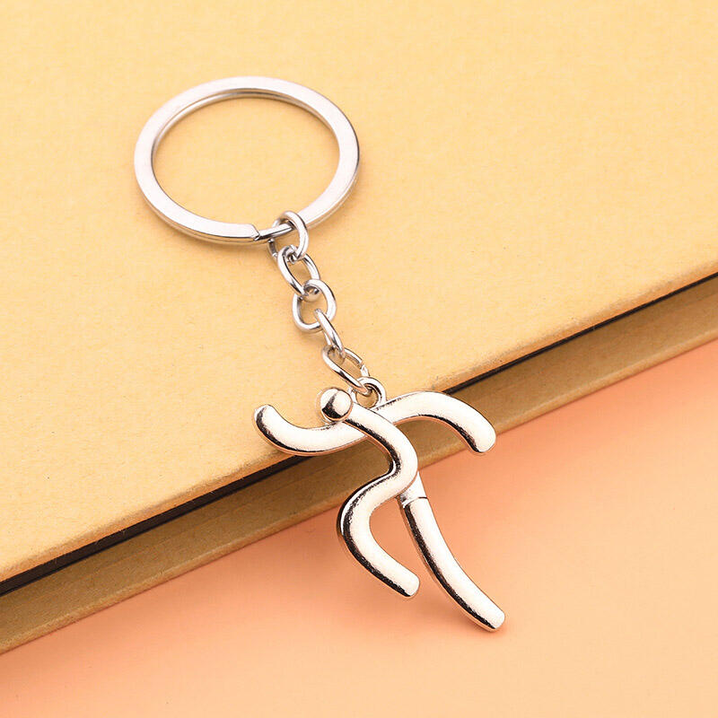 Sports Keyring Basketball Running Fitness Tennis Keychain DD-13297
