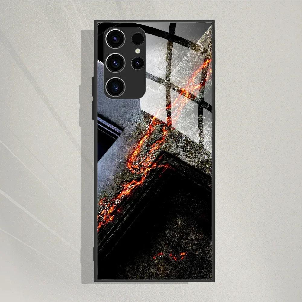 For Samsung Galaxy S25 Ultra Case Tempered Glass Case Cool Painted Phone Cases For Samsung S25 Ultra Cover S25ultra 5G Fundas