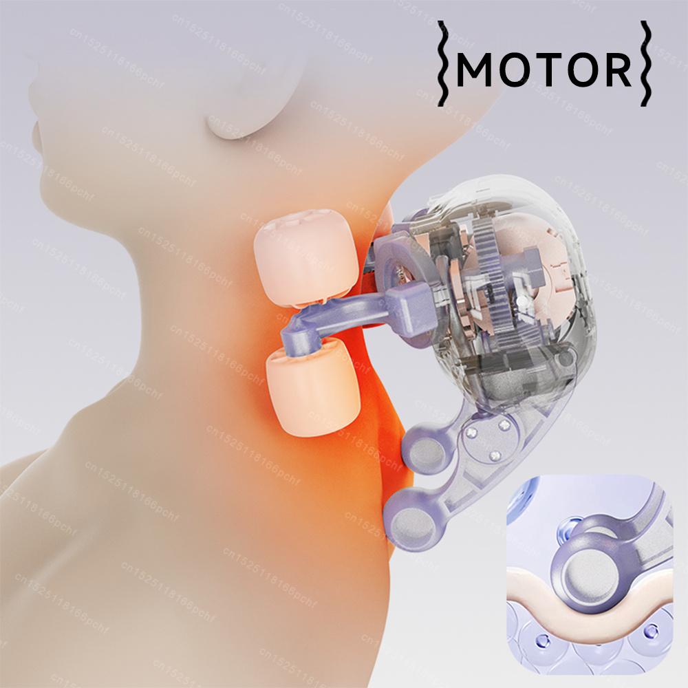Cervical Massager Back and Waist Trapezium Muscle Massager Shoulder Knead and Hot Compress Home Multi Functional Massage Pillow