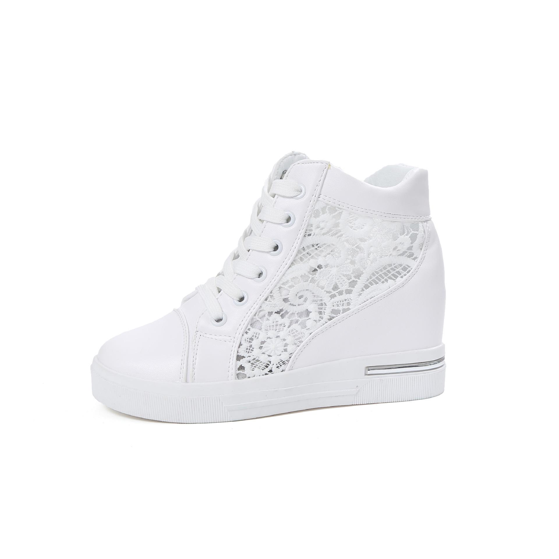 

Comemore Platform White Sports Womens Summer Spring Vulcanize Shoes Women Casual Fashion Tennis Leather High Top Sneakers 35 белый