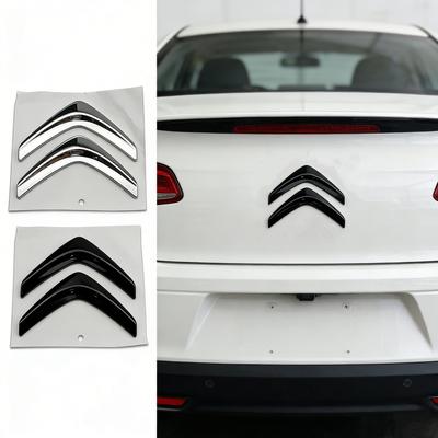 Black Silver Car Rear Trunk Emblem Badge Refit Sticker for C3 C4 C5 C-Elysee XR Picasso Sega Berlingo Xsara Accessories