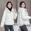 Down and padded jacket women's winter 2025 new cotton jacket short Korean version loose hooded thickened warm jacket padded jacket tide