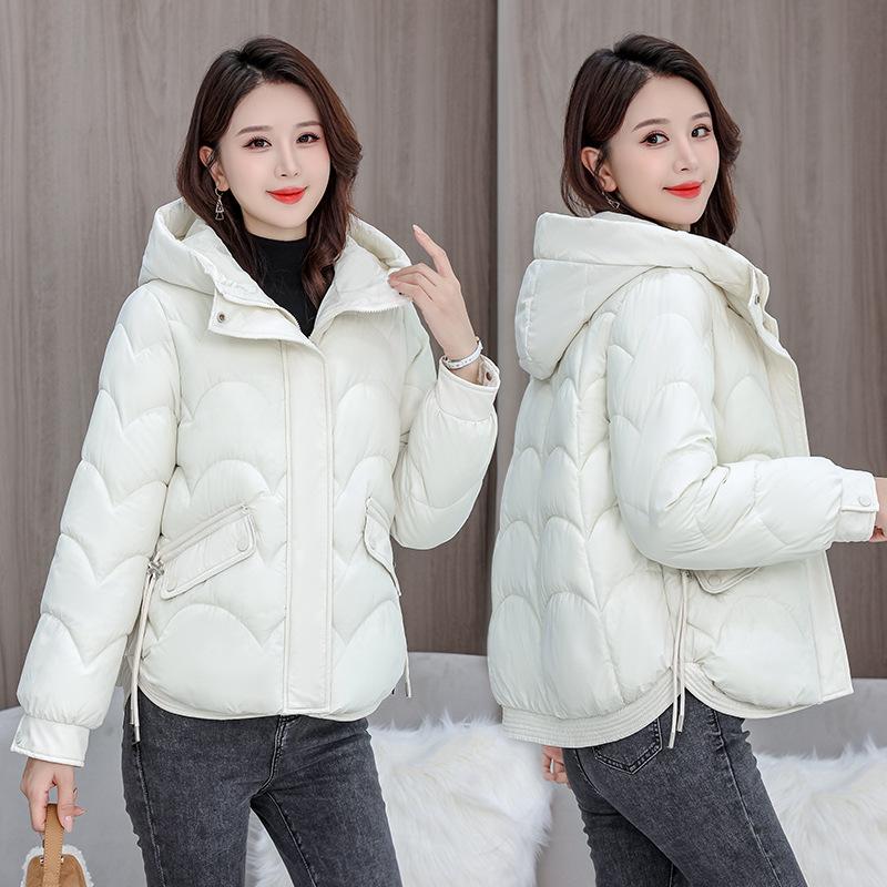 Down and padded jacket women's winter 2025 new cotton jacket short Korean version loose hooded thickened warm jacket padded jacket tide
