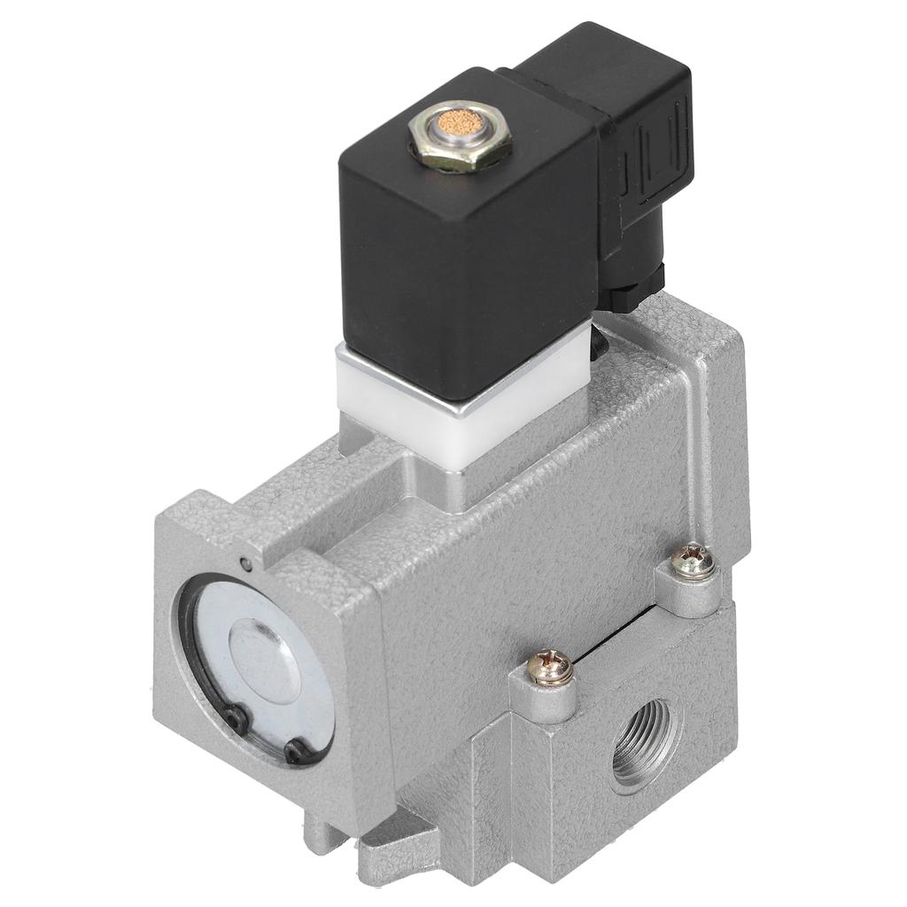 Electric Solenoid Valve G1 2in CutOff 2 Position 3 Way Connection Aluminum Alloy K23JD15