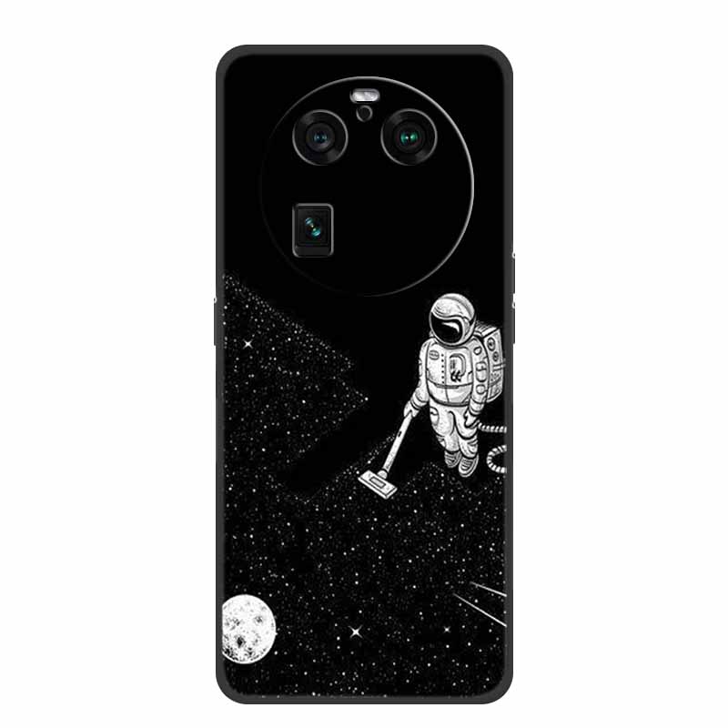 For Oppo Find X6 Pro Case Astronaut Soft Silicone Shockproof Phone Back Cover Cases for Oppo Find X6 Pro 5G Spaceman Lion Shell