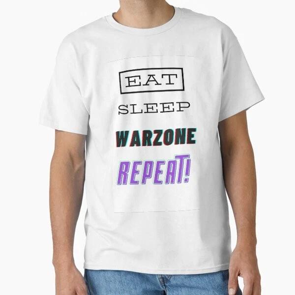 Eat Sleep Warzone Repeat Tshirt Classic Tshi Made In Usaaus Tshirt S2xl S