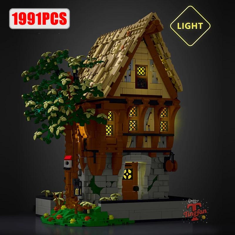 Medieval Blacksmith Shops Models 21325 Building Blocks Bricks Streetview Modular City Architecture Set Kids Toys Boys Adult Gift