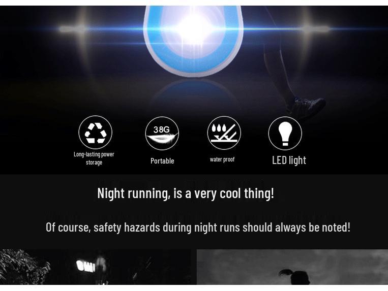 Silicone Multi-Functional Clip Light for Outdoor Sports and Night Running