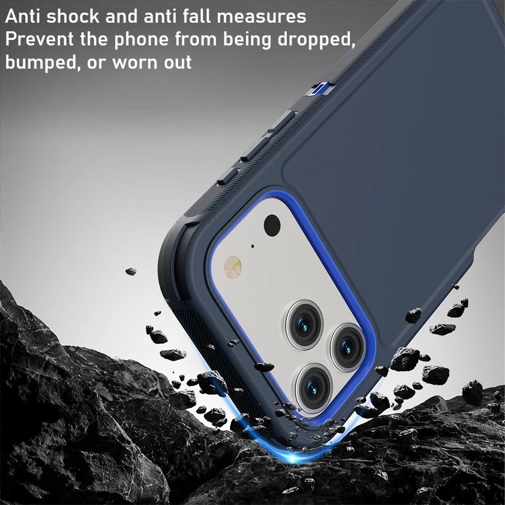 Heavy Duty 3IN1 Ott Defender Phone Case for iPhone 17 16 15 14 Plus 13 12 Pro Max Air 17e 16e Shockproof Protect Cover Funda