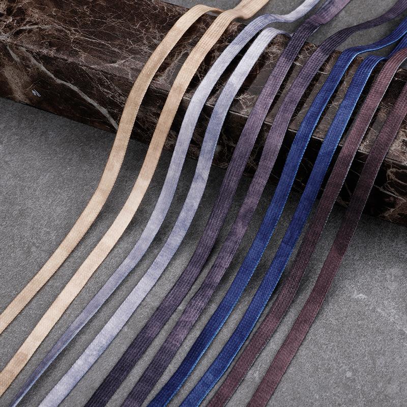 

Dirty Shoelaces Quality Polyester Cotton Flats Shoelace AF1&Dunk Sneakers Shoe laces 120/140/160CM 1Pair Shoes Accessories 140cm темно-синього кольору