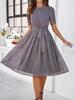 Women European American Polka Dot Lace Up Dress Diyun Spring Summer Collection Fashion Trendy
