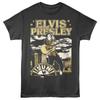 Elvis Presley - Sun Records Golden City - Adult Solid T-Shirt - Smoke