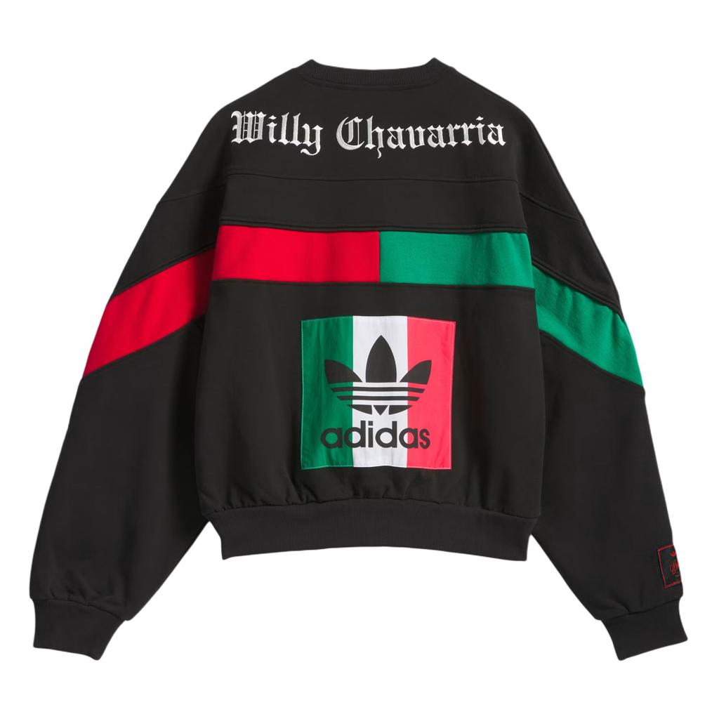 Adidas Originals X Willy Chavarria Bball Fleece Crewneck Sweatshirt Unisex Sweatshirt KF3196