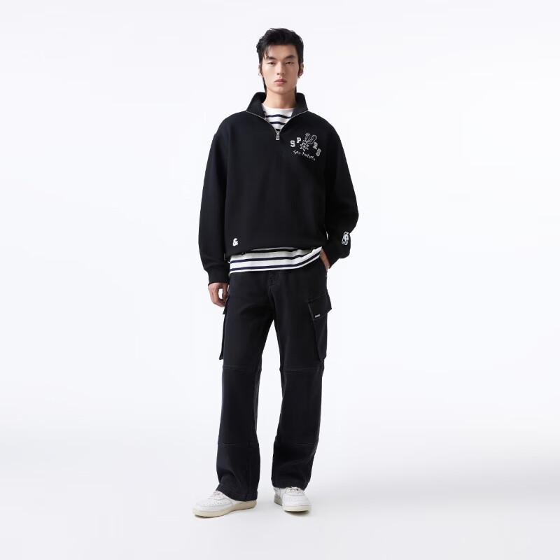 JACK&JONES Men s NBA San Antonio Spurs Pullover Sweatshirt M