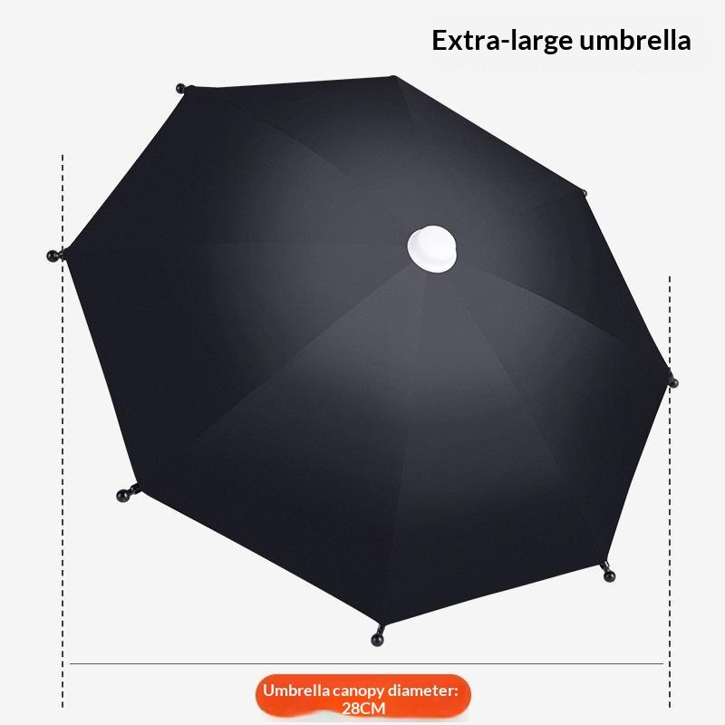 Motorcycle Phone Holder Umbrella Thickened Waterproof Uv Protection For Outdoor Riding Ebikes Scooters