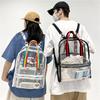 PVC transparent backpack PVC backpack PVC schoolbag Summer waterproof PVC beach bag