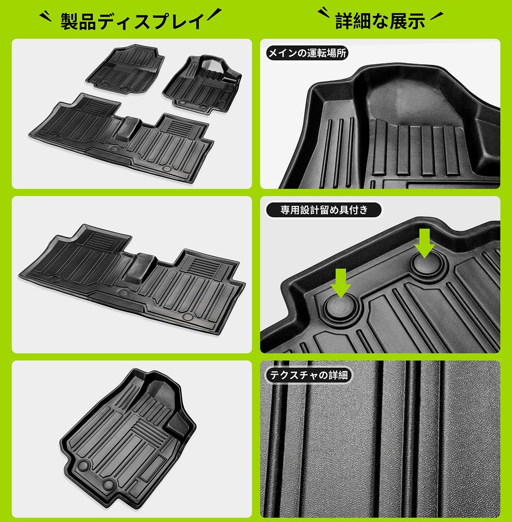 LUCKEASY Neue Suzuki Custom MK53S Exklusive 3D Fußmatte Kofferraummatte Automatte Fußmatte MK53S Dezember 2017 TPE Material Schmutzabweisend Abrieb