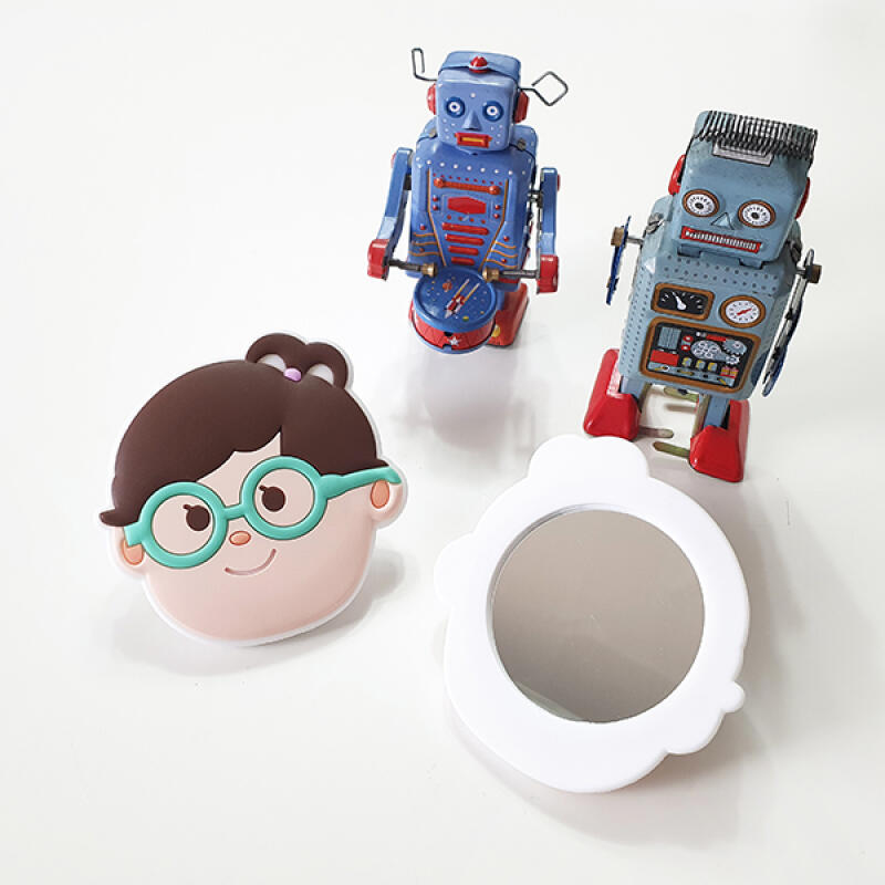 Round Mini Hand Mirror Sky Portable Mirror The sky is a hand mirror