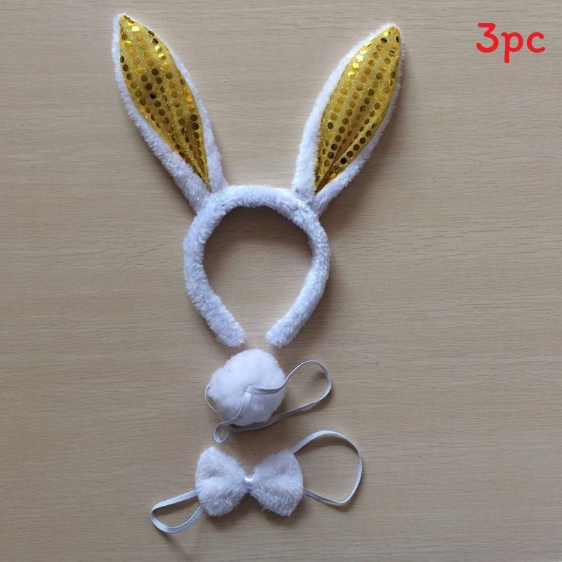Halloween Animal Tiger Headpiece With Red Horns Demon Headband Cosplay For