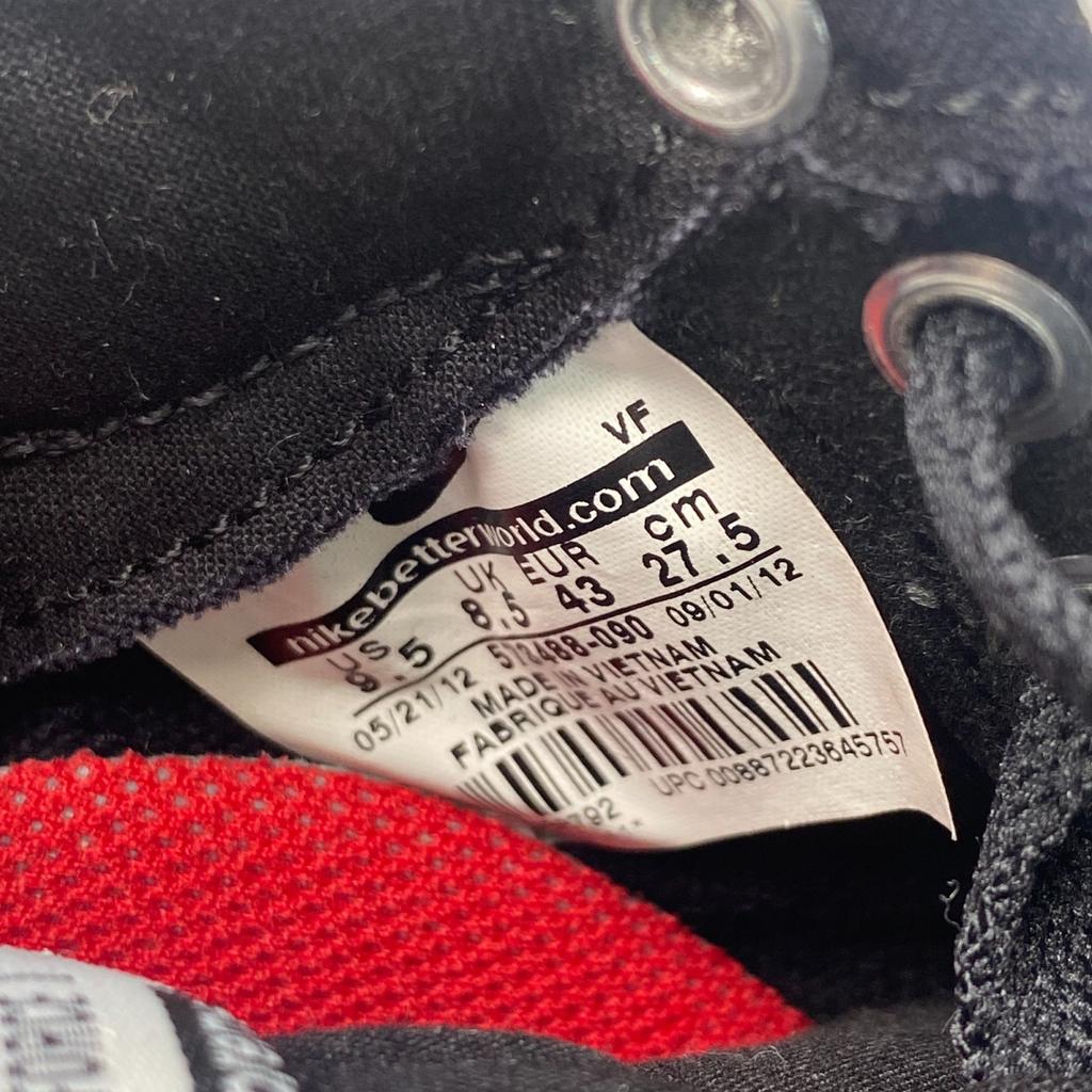 Gebrauchte NIKEsneakers schwarz/weiß Herren