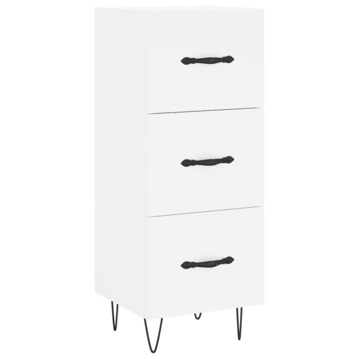 VidaXL Buffet blanc 34,5x34x90 cm bois d'ingénierie 828596