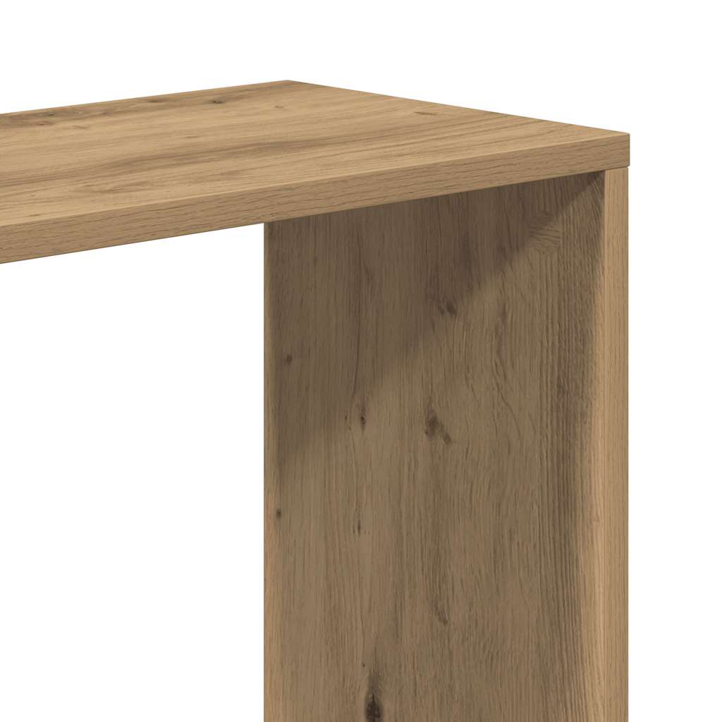 Bookshelf 5 Shelves Artisan Oak Finish 80.5 X 23.5 X 162.5 Cm Particleboard