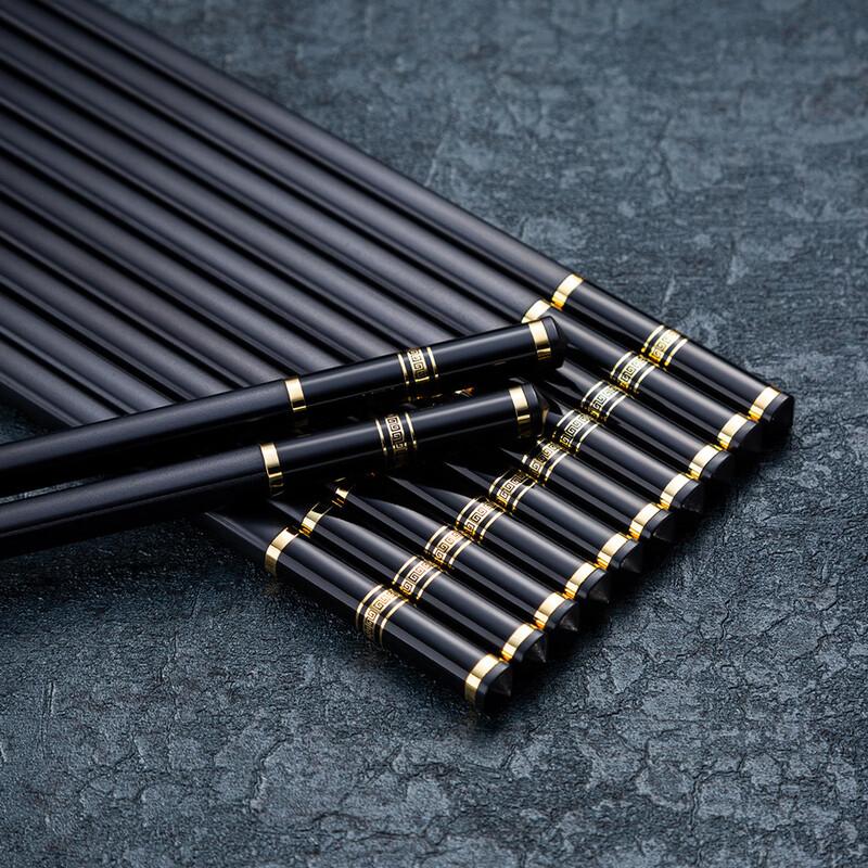 

Shuangshihui Japanese Style Alloy Chopsticks Set