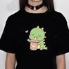 Bubble Tea Top Women Funny T-shirts Female Y2k Clothing