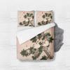 Oriental Birds Bed Linen Set King Queen Double Full Twin Single Size Teal Duvet Cover Set