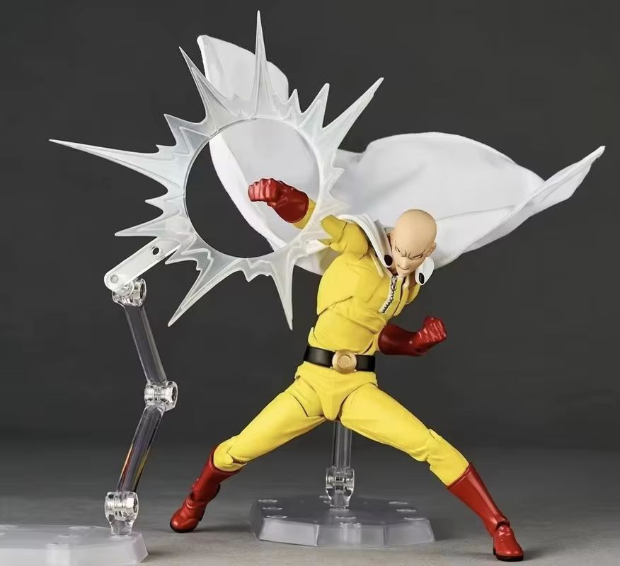 Hot One Punch Man Saitama Revoltech Amazing Yamaguchi Action Figure, In Stock Anime Collectible Model Toy, Perfect Gift In Stock