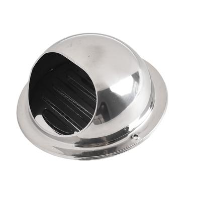Havalandırma Kapağı Isıtma Soğutma Havalandırma Kapağı Yarım Küre 75-200mm Gümüş Rüzgar Geçirmez Duvar Hava Çıkış Izgarası Yepyeni