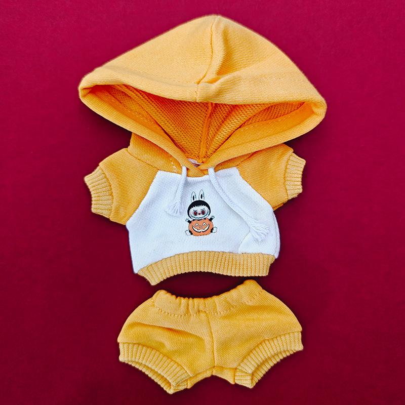 

Кукла Лабубу 17 см Хлопковая Кукла Комплект Толстовки и Брелок 17cm