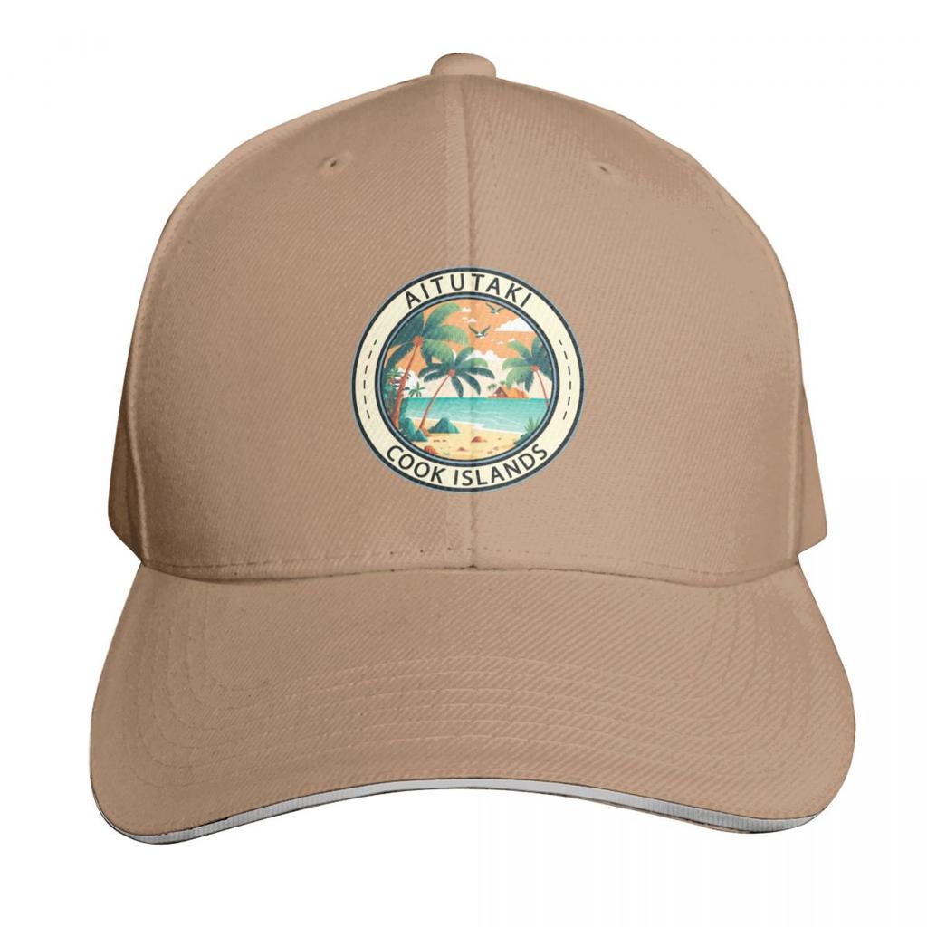 Aitutaki Cook Islands Hut Badge Baseball Cap hard hat Unisex hat GentleUnisex Hat hiking Womens Hats For The Sun Unisexs