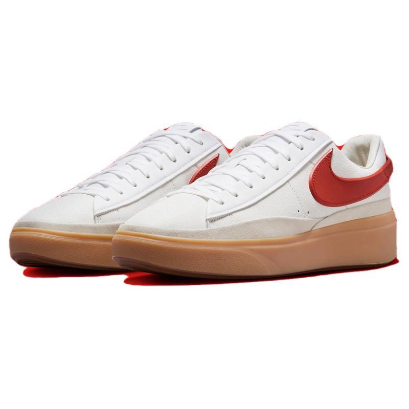 Nike Blazer Phantom Low White Dragon Red Gum Sneakers Skateboard Shoes FN5820-100