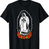 Our Lady of Guadalupe with Red Roses Black T-Shirt