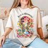 Fashion 2026 New Alice In Wonderland   Movie Print Womens High Quality Loose Plus Size Cotton Short Sleeve