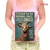 Vintage Farmhouse Goat Metal Sign Funny Sarcastic Wall Art for Kitchen