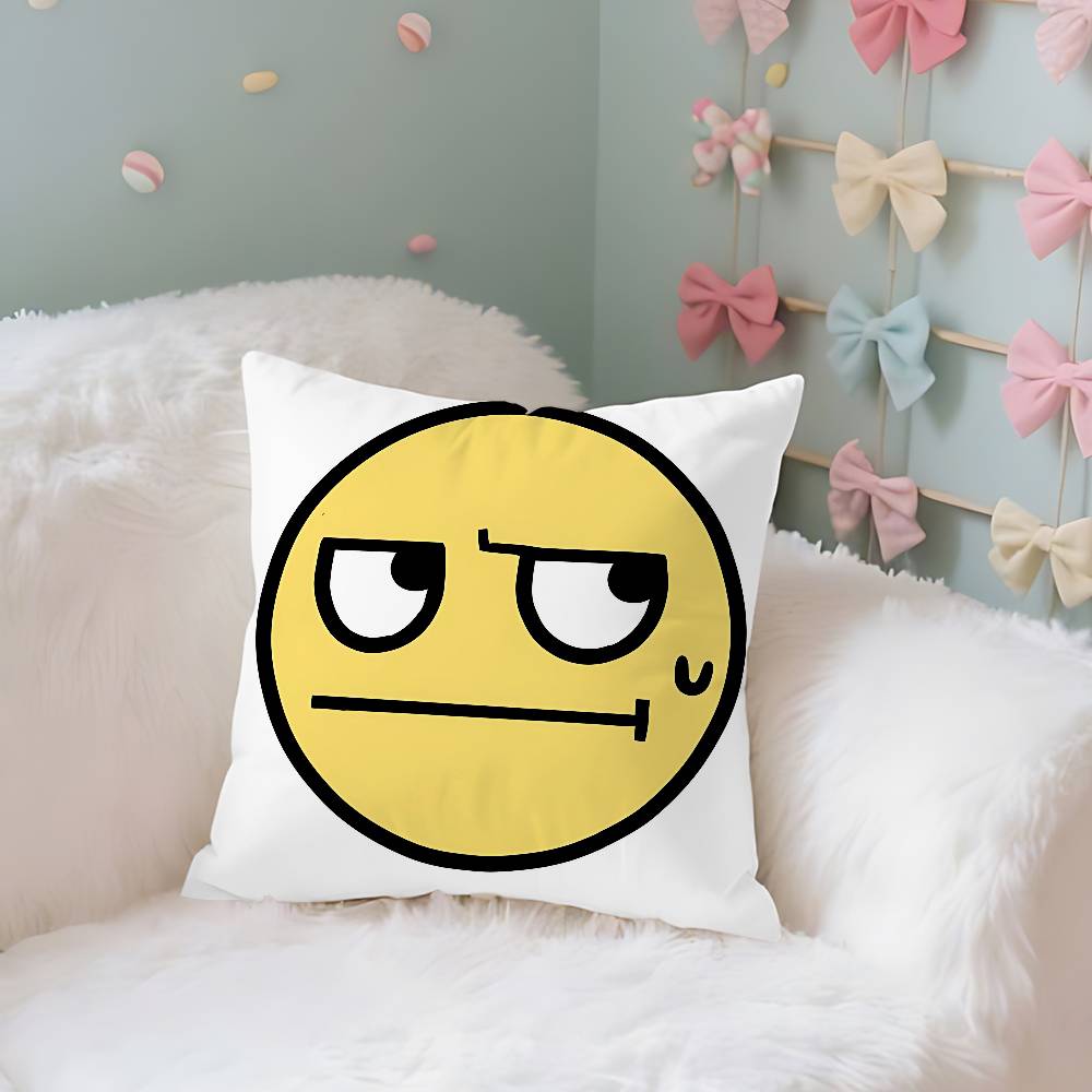 Funny EEpic Face Case Plush Fabric Soft Pillowcase Double Sided Print Cushion Cover Household Gifts