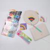 Beginner Punching Needle Embroidery Set Inlcudes 12 Color Yarn, Embroidery Cloth, Punching Needle Pen, Needle Threader
