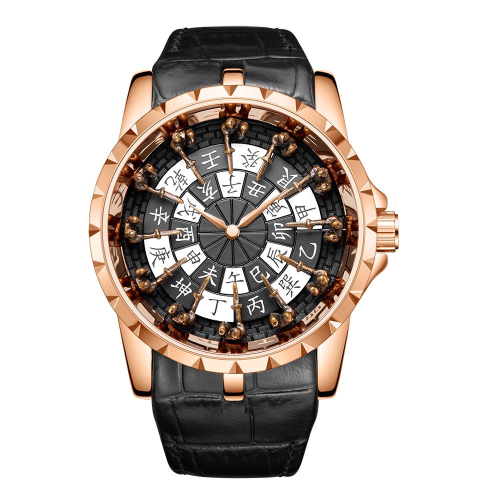 Классические кварцевые мужские часы водонепроницаемые модные индивидуальные трендовые часы мужские