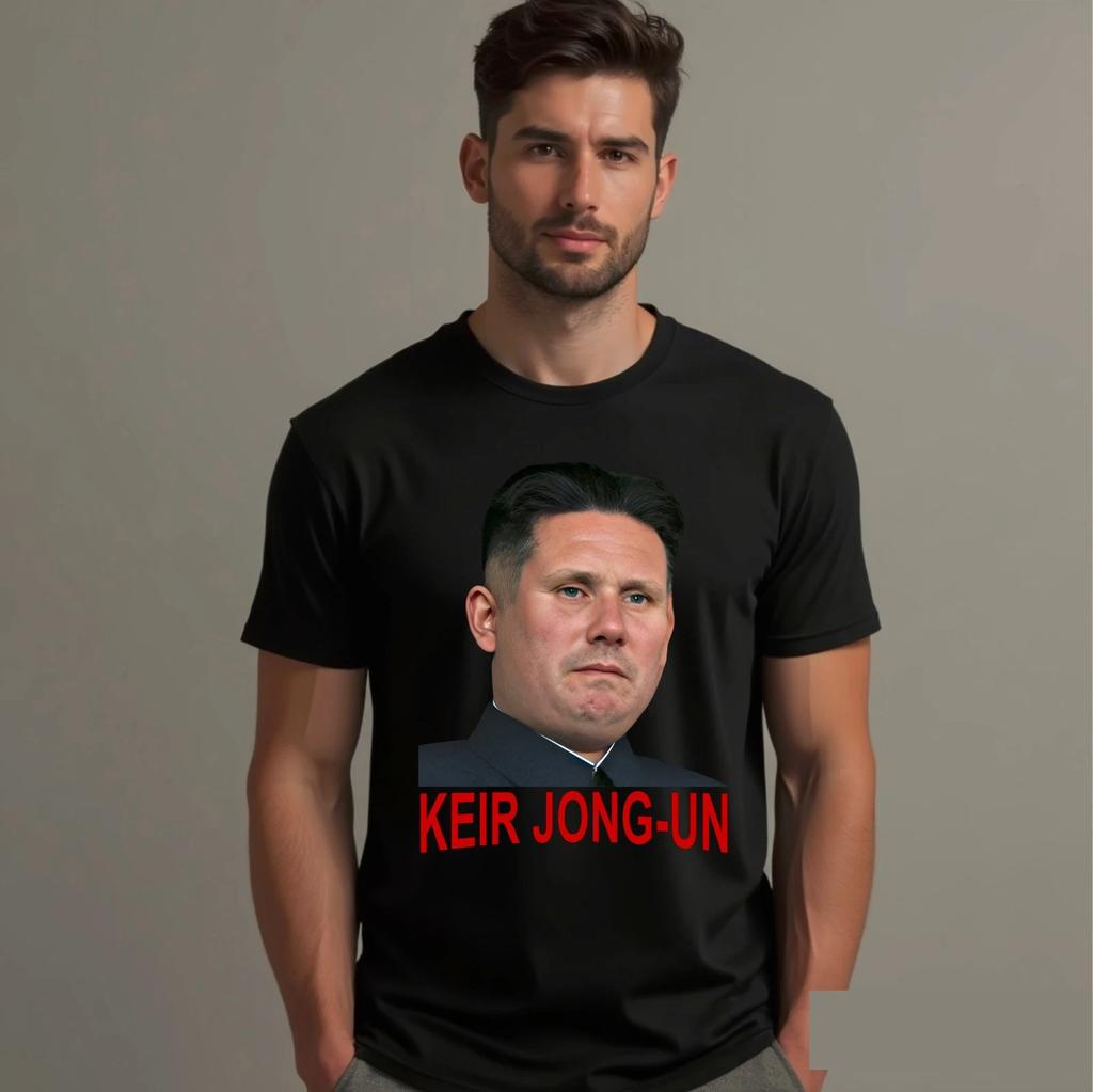 Funny Keir Starmer KEIR JONG-UN Joke Labour Political Prime Unisex Gift T-Shirt