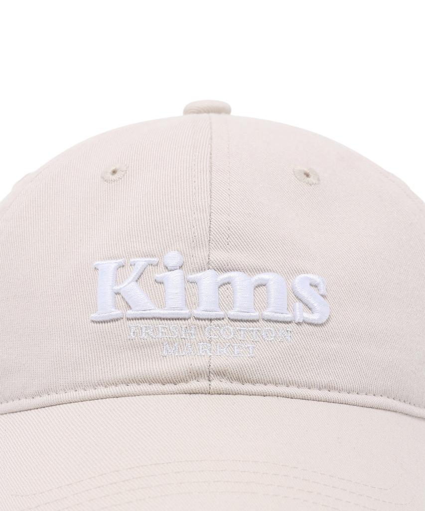Kimseupeulesikoteunmakes Kims Bam Logo Ball Cap Beige