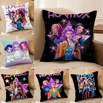 PopCartoon Film KPop Dämonenjäger Kissenbezug Seidig Elegant Komfort Sofa Bett Versteckter Reißverschluss