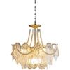 European-Style Postmodern Minimalist Crystal Chandelier for Living Room, Bedroom, or Dining Room