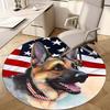 Tapis Rond Animal 1424 - Tapis Décoratif de Bureau Pour Salon Chambre Tapis de Porte Tapis de Sol Tapis pour Zone de Chaise d'Ordinateur