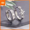 925 Sterling Silver Vintage Earrings For Women Trendy Simple Geometric Stars Earring Jewelry Prevent Allergy Party Accessories