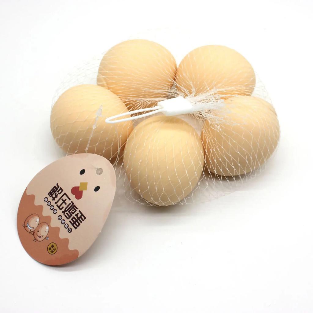 1pcs Creative DIY Assembly Fake Egg Shape Squishies Stretchy Soft Squeeze Stress Relief Hand Exercise Desktop Funny Decompression Toy