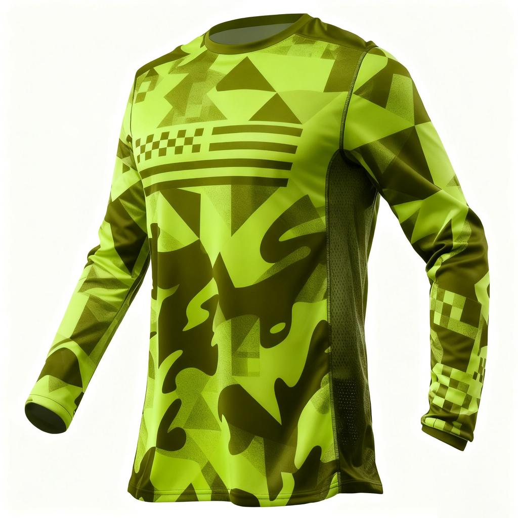 3D-gedruckte Modemarke Camping-T-Shirt Motorrad-Aufdruck Radsport Langarmshirt Outdoor Motorradreisen Schnelltrocknendes Oberteil